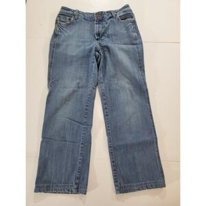 Seven For All Mankind Jeans Womens 14 Blue Denim Slimmy Medium Wash